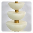 Pair of English Brass and Alabaster 'Positano' Lamps by Vaughn, London