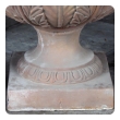  massive neoclassical style terra cotta campagna-form garden urn with bold acanthus leaf decoration
