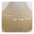  large-scaled murano mid-century buttter-cream opaque glass bulbous-form lamp