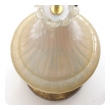  large-scaled murano mid-century buttter-cream opaque glass bulbous-form lamp