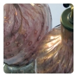 a good quality pair of murano seguso mid-century aubergine glass lamps