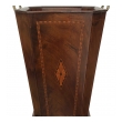 handsome and warmly-patinated english edwardian inlaid mahogany umbrella/waste receptacle