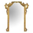 a shapely italian rococo style carved giltwood mirror with openwork rocaille crest