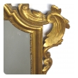 a shapely italian rococo style carved giltwood mirror with openwork rocaille crest
