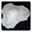 a large and impressive murano 1960's amorphic-shaped bowl with encased swirl decoration