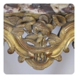  curvaceous and well-carved italian rococo giltwood wall console table with calcutta viola marble top