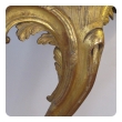  curvaceous and well-carved italian rococo giltwood wall console table with calcutta viola marble top