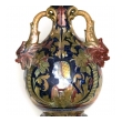 a rare Alfredo Santarelli luster-glazed double-handled vase