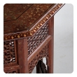  intricately inlaid anglo indian octagonal side/traveling table with brass and copper inlay