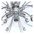  Stylish Pair of Italian 1960's Chromed Steel 6-light Farfalla (Butterfly) Pendants/Chandeliers