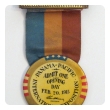 A San Francisco Panama Pacific Exposition of 1915 Souvenir Banner with Opening Day Button 