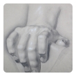 Graphite on Paper: Two Artist Studies of Hands and Extended Foot