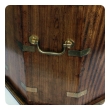 Handsome English Mahogany Brass Bound Octagonal Campaign Table