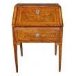 Italian Neoclassical Style Marquetry Inlaid Fruitwood Drop-Front Desk