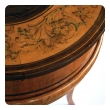 Italian Neoclassical Fruitwood Inlaid Cylindrical Sewing Box on Stand