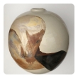 Large and Impressive Glazed Ovoid-form Pot/Vessel; signed by listed ceramicist Sasha Makovkin 