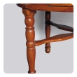 Large Swiss Cherrywood Single-Drawer Circular Center Table