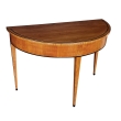 Biedermeier Style Cherrywood 3-drawer Demilune Writing Desk Circa 1900