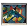 Oil on Artist Board: A Colorful American Mid-century Abstract Expressionist Painting