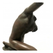 A Well-executed French Bronze Figure of a Male Nude Athlete