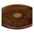 English George III Style Inlaid Oval Serving Tray 