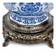 A Striking Pair of Antique Dutch Delftware Blue and White Double-baluster Vases now Mounted as Lamps