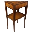 French 19th Century Mixed-Wood Transition Style Single-Drawer Side Table