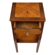 French 19th Century Mixed-Wood Transition Style Single-Drawer Side Table