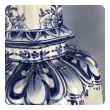 Large Pair of Dutch Delftware Blue & White Glazed Ginger Jar Lamps
