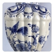 Large Pair of Dutch Delftware Blue & White Glazed Ginger Jar Lamps