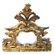 Well-carved English George II Style Giltwood Mirror with Dramatic Crest