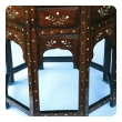  Large & Intricately Inlaid Anglo Indian Octagonal Side/traveling Table 