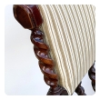 Late 19th Century English Barley Twist Carved Armchair