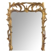 Hand-carved Continental Rococo Revival Foliate Giltwood Mirror