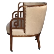A Rare English Art Deco Barrel-back Chair in the Asian Taste