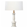 Classically-inspired Italian 1950's Carrara Marble Columnar Lamp