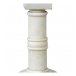 Classically-inspired Italian 1950's Carrara Marble Columnar Lamp