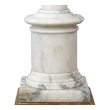 Classically-inspired Italian 1950's Carrara Marble Columnar Lamp