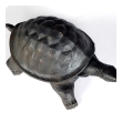 Whimsical Cast Iron Black-Painted Turtle-form Door Stop