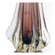 Large Murano Flavio Poli for Seguso Sommerso 1950's Aubergine Fin Lamp
