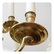 Impressive Dutch Three-tier Brass 18-light Chandelier