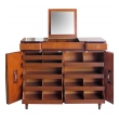 a handsome and rare american mid-century walnut dressing cabinet by john widdicomb