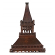 A Charming English Folk Art Carved Wooden Big Ben Clock