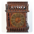 A Charming English Folk Art Carved Wooden Big Ben Clock