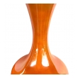 Vibrant Pair of 1960's Orange-glazed Bottle-form Lamps
