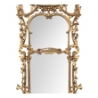 English Chippendale Style Carved Giltwood Mirror in the Chinese Taste 