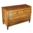 Italian Neoclassical Walnut 3-Drawer Chest, Circa 1800.