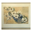 Watercolor on paper: Paul Immel (1896-1964) White Flowers in a Blue Bowl