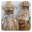 Large Pair of Italian 1950's Baluster-form Onyx Lamps 
