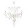 Large Venetian 6-light Clear Glass Chandelier; Murano 1950's or earlier